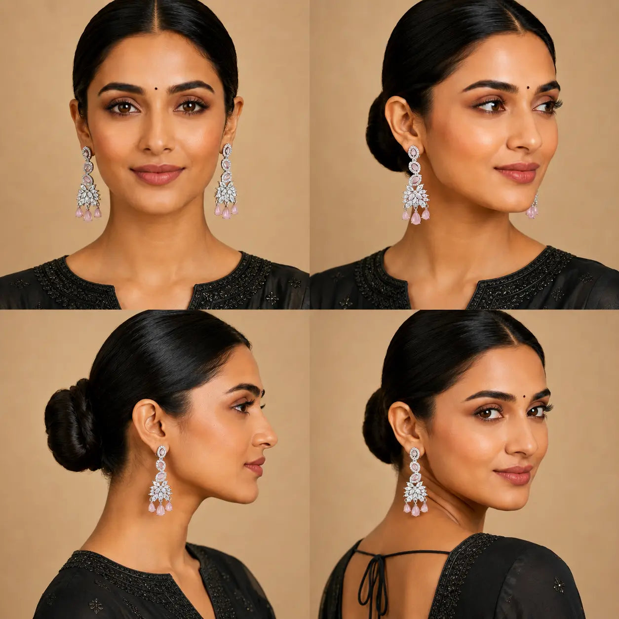 Blush Cascade Ear rings