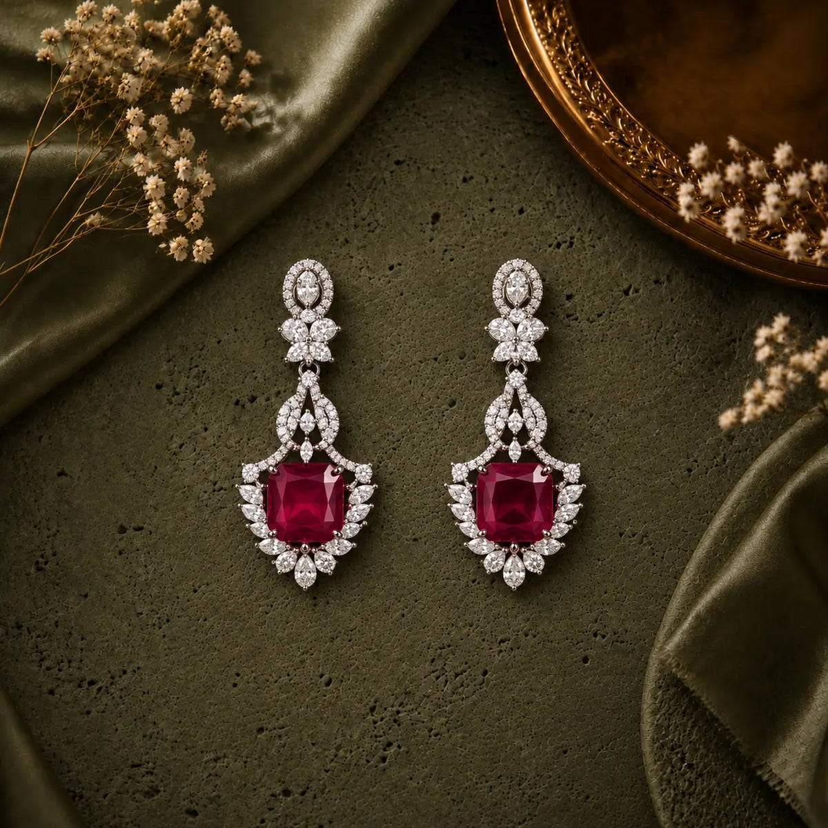 Ruby Earrings