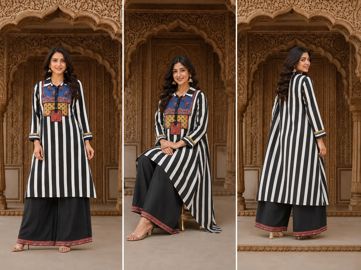 Urban Stripe Set|Ethnic wear-DK2419
