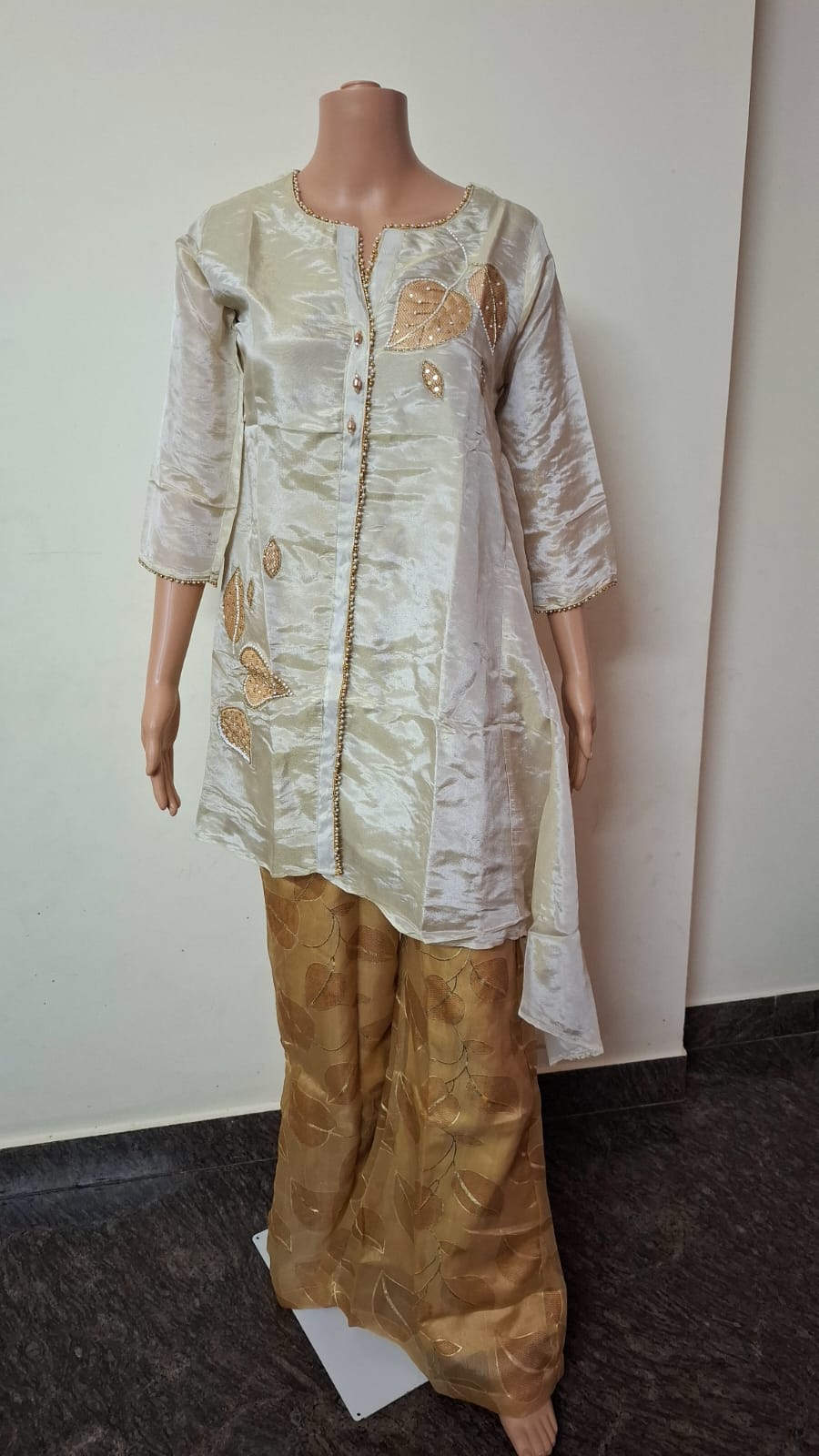 IVORY SHIMMER PLAZZO