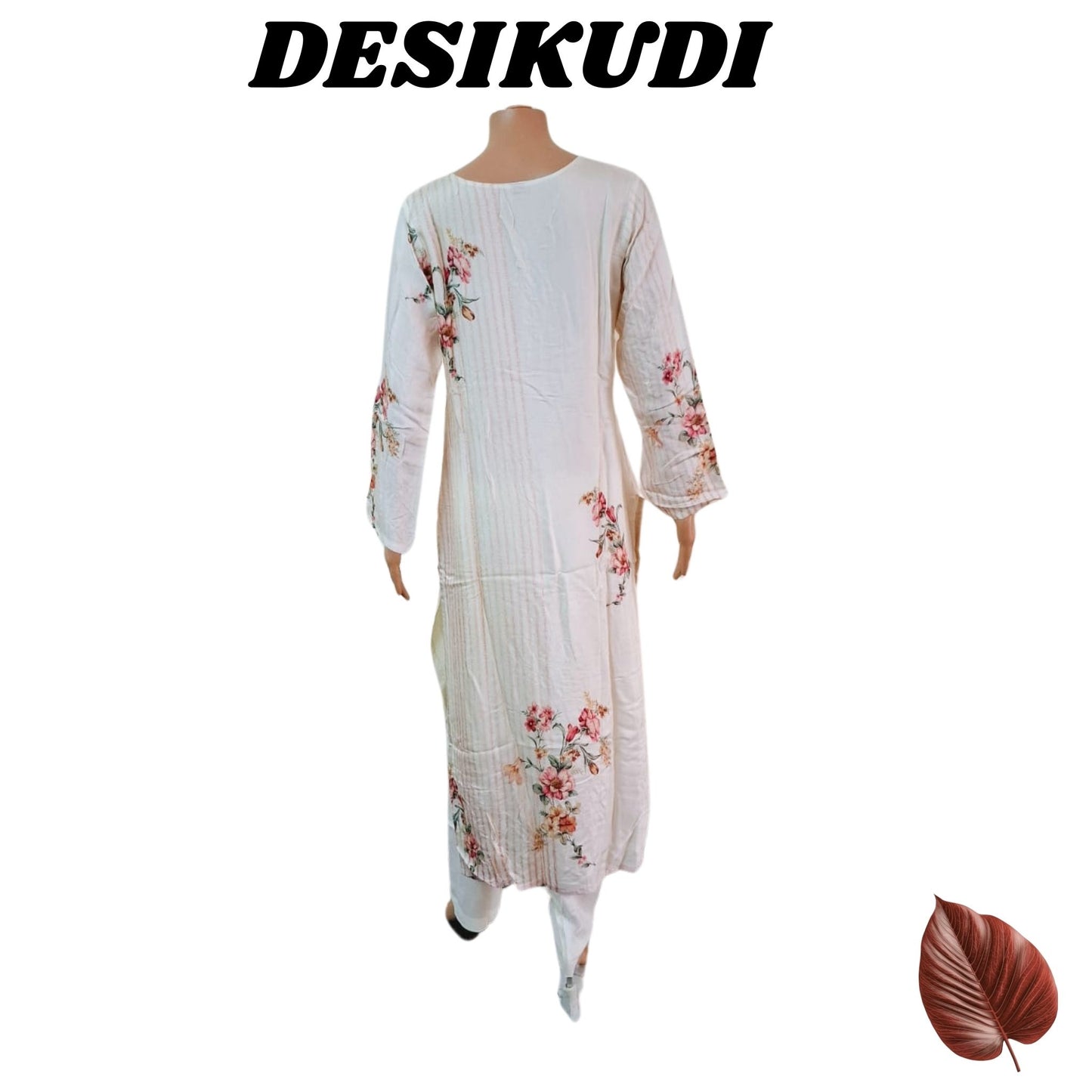 IVORY KURTI SET