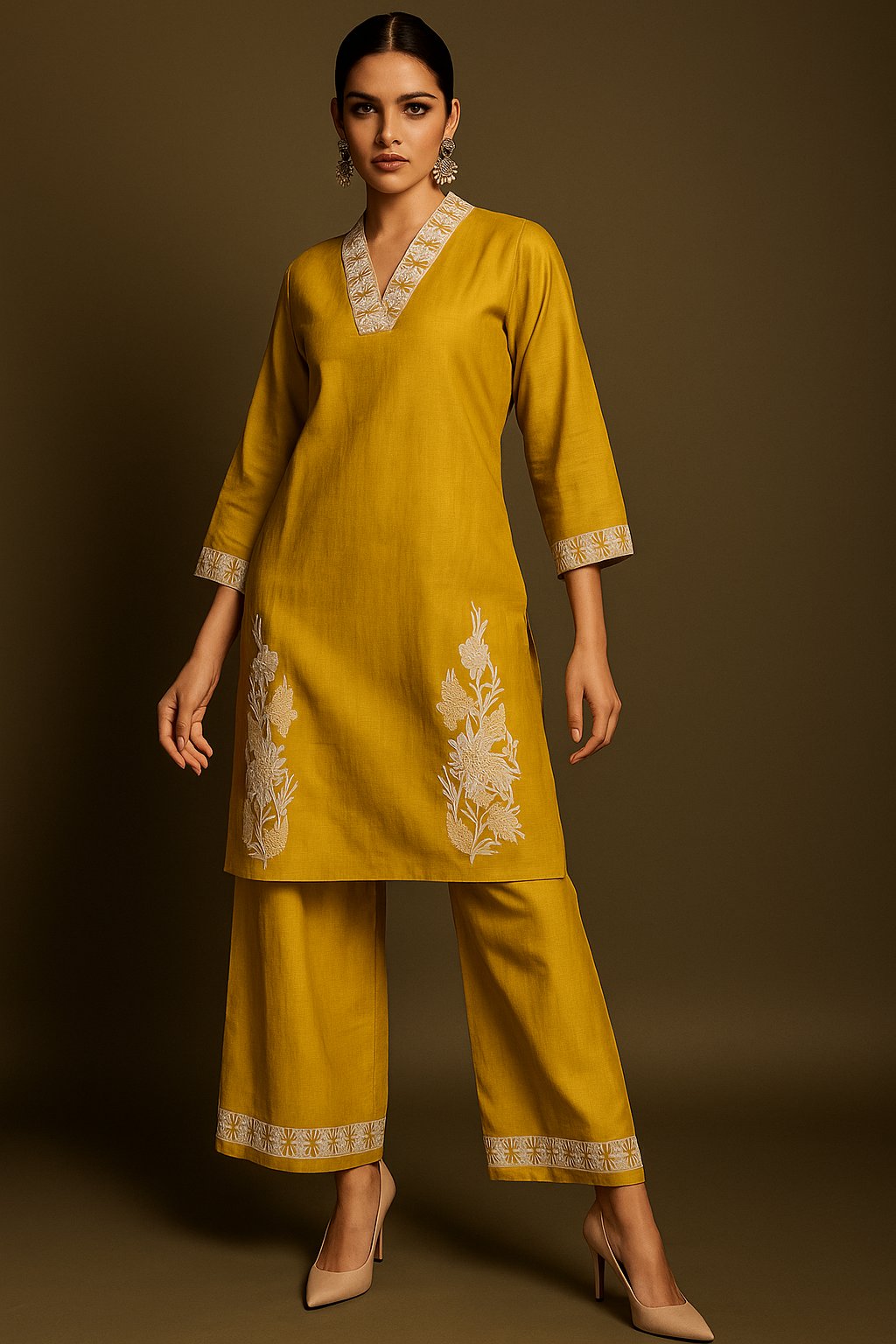 Ethnic Palazzo Kurti|DESIKUDI