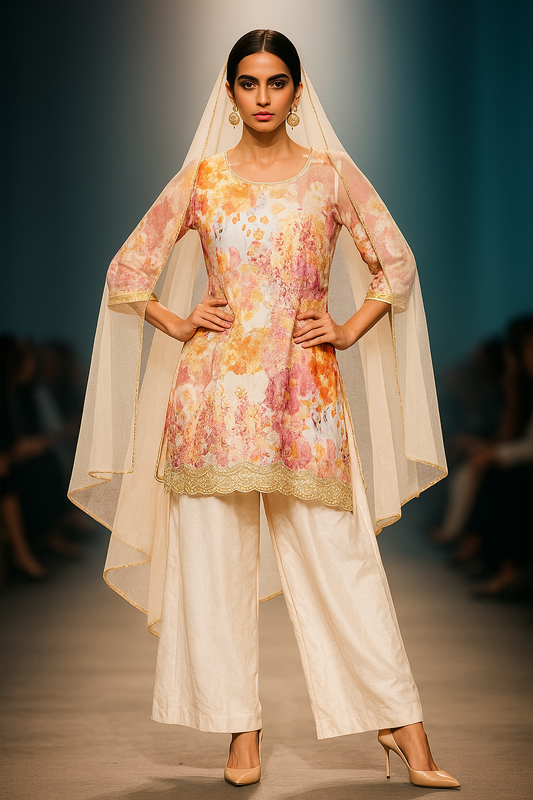 WHITE SHARARA