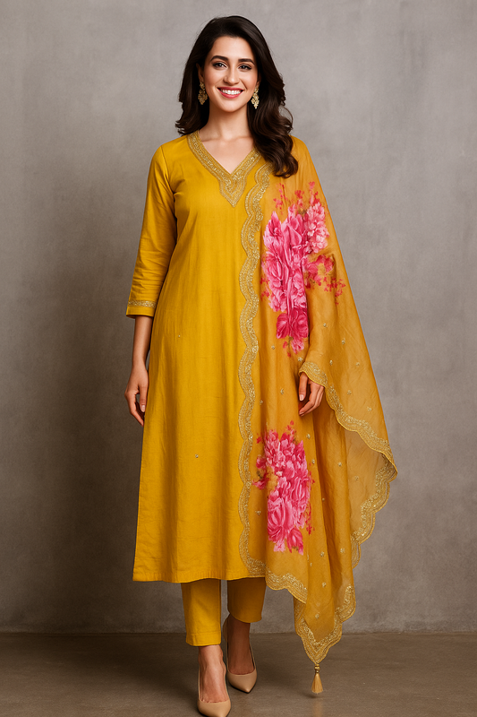 SUNSHINE YELLOW KURTI