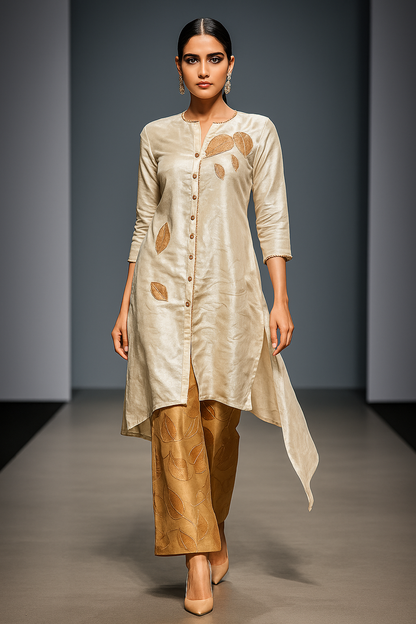 IVORY SHIMMER PLAZZO