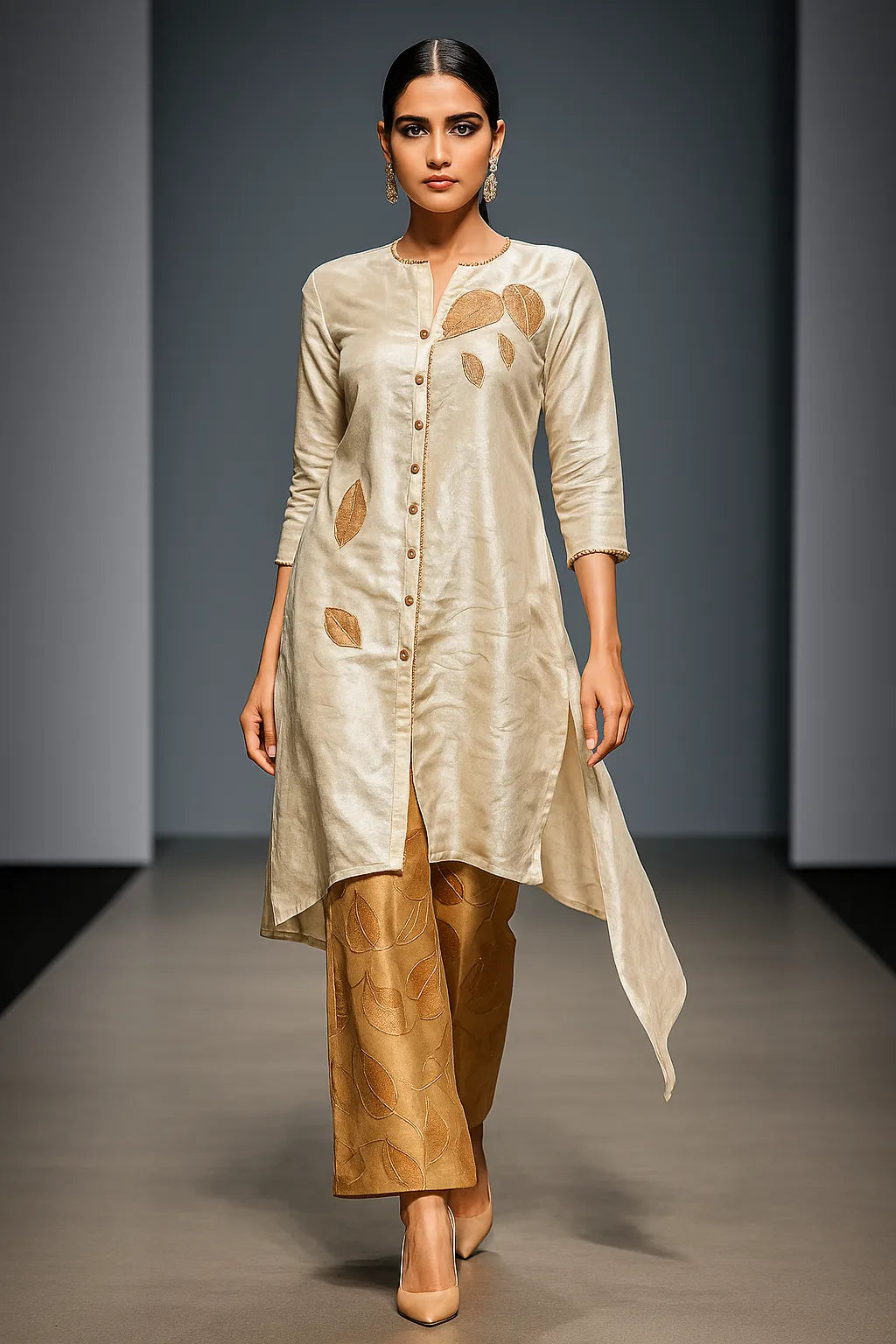 IVORY SHIMMER PLAZZO