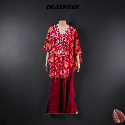 CRIMSON PLAZZO KAFTAN