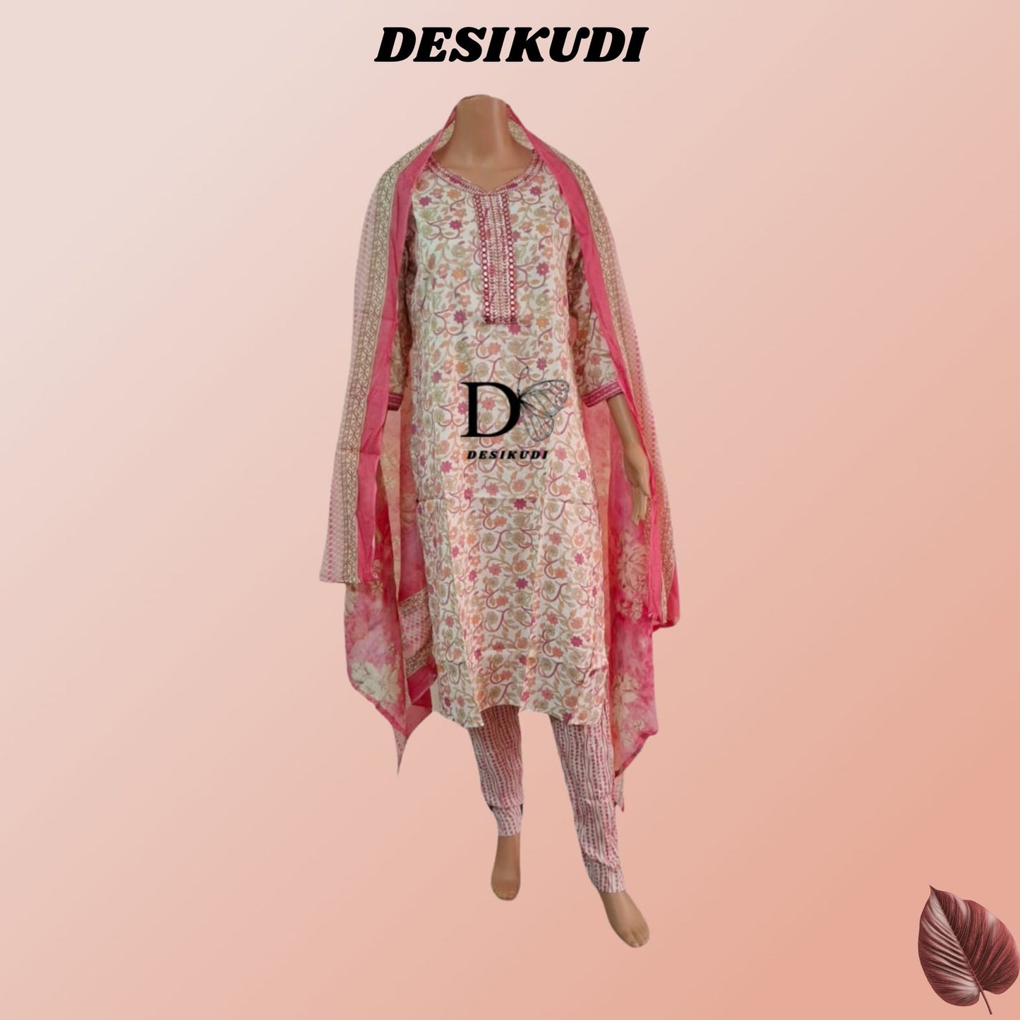 PINK KURTI SET