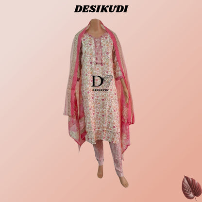 PINK KURTI SET