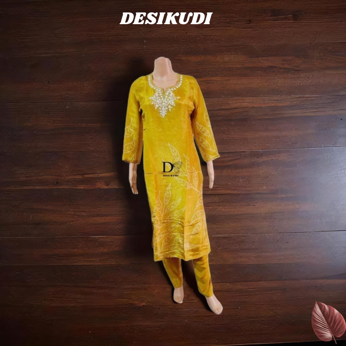 YELLOW BANDHNI KURTI