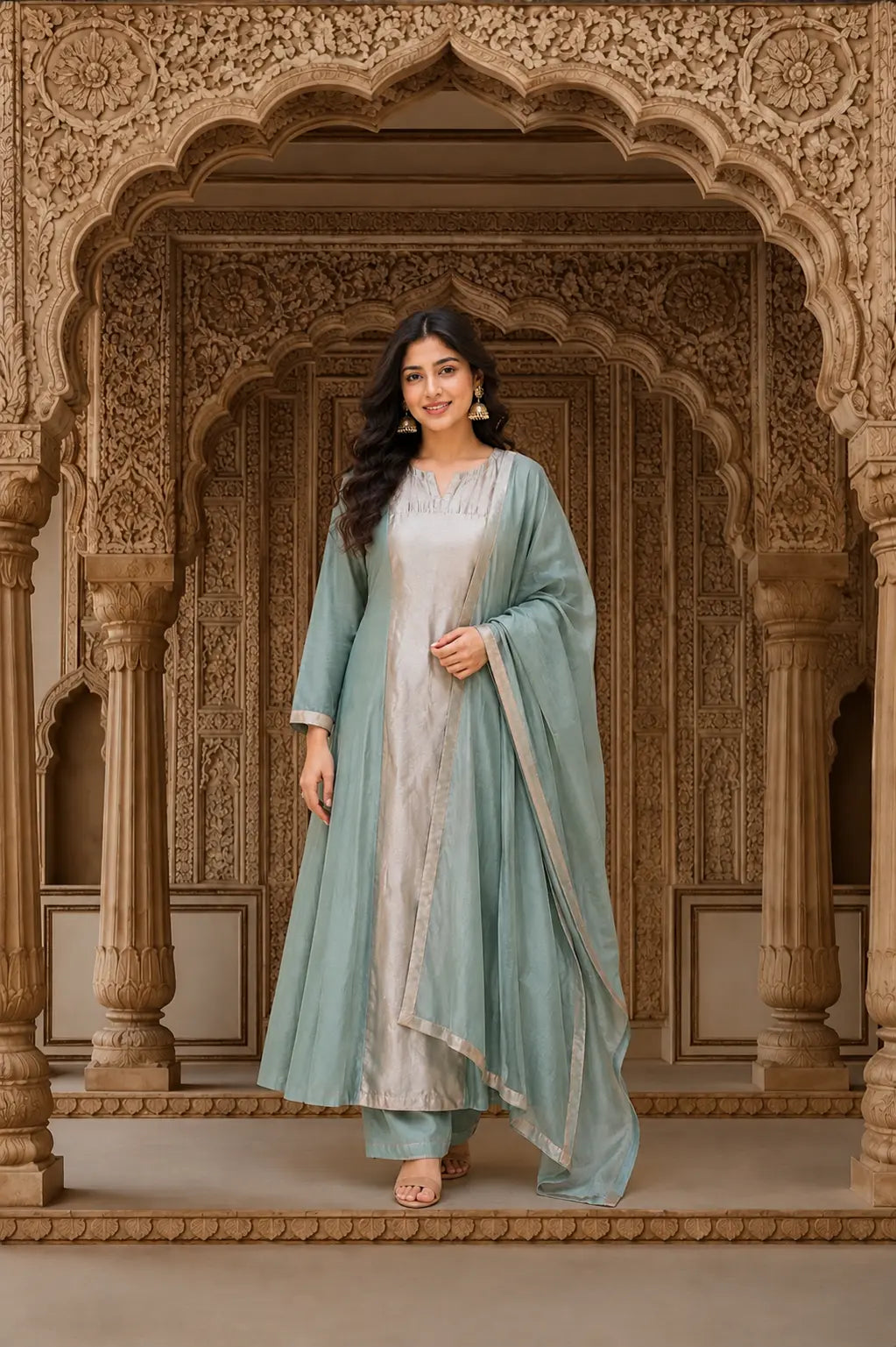 Meher Mul Chanderi Suit