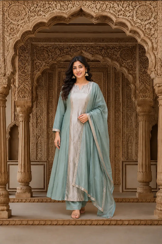 Meher Mul Chanderi Suit