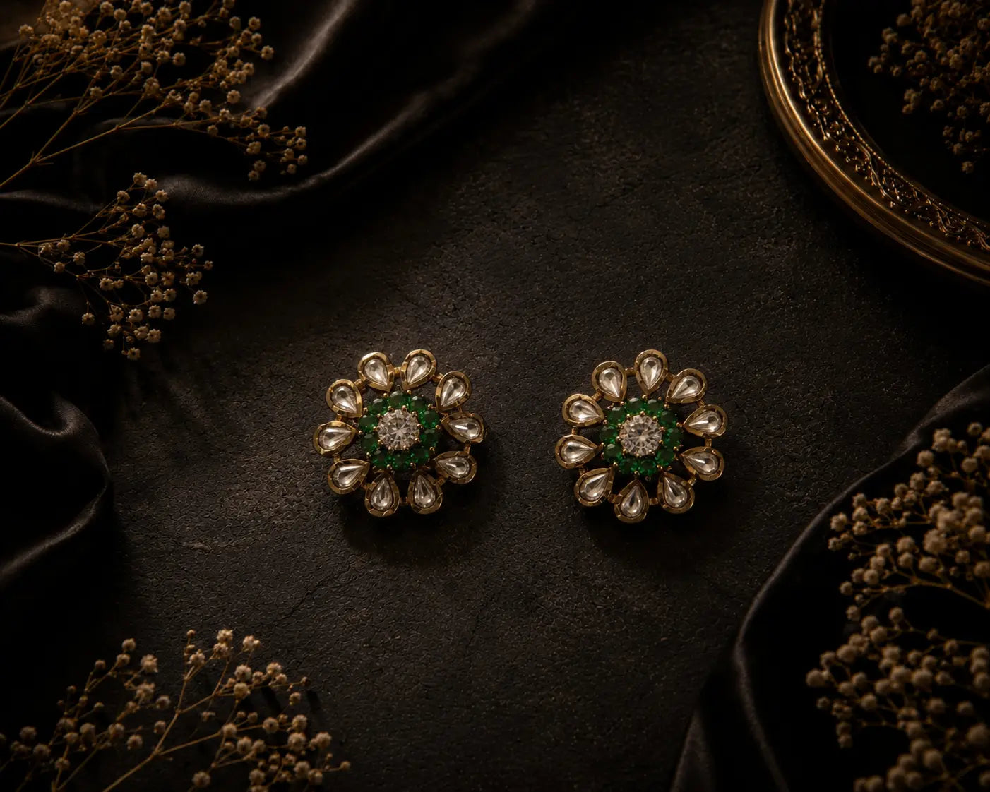 Emerald Bloom Stud