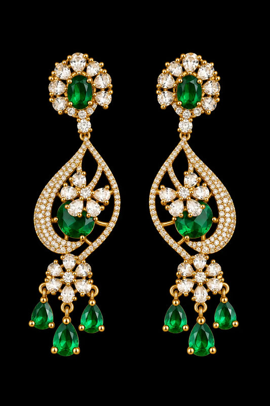 Mint ear rings|ZR2552