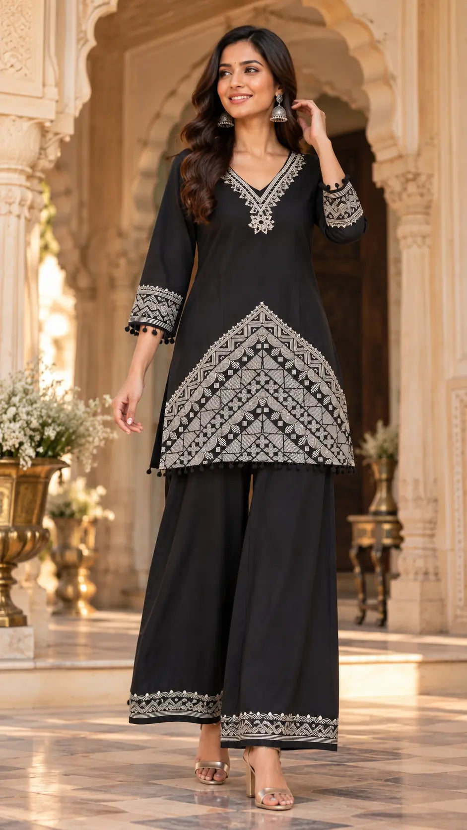 Noir Palazzo Set