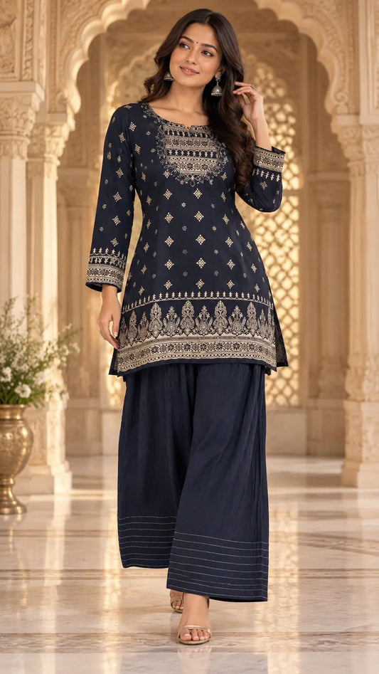 Indigo Farshi Set