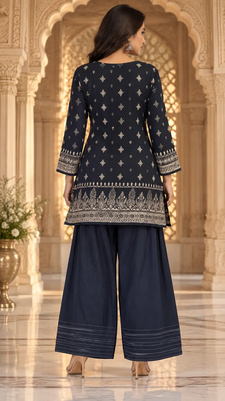 Indigo Farshi Set
