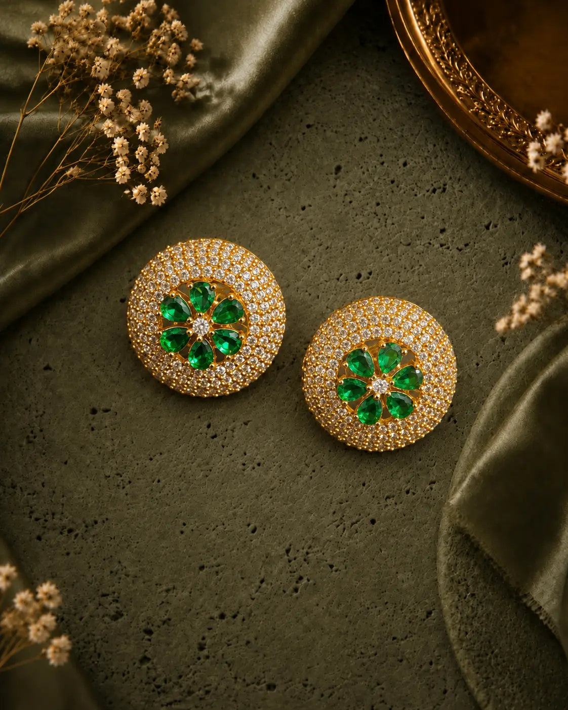 Jewel Bloom Ear rings