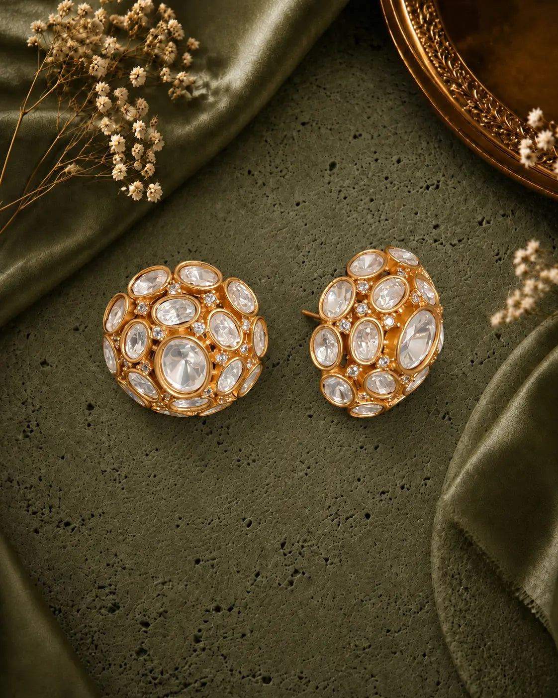 Ivory Bloom Ear rings