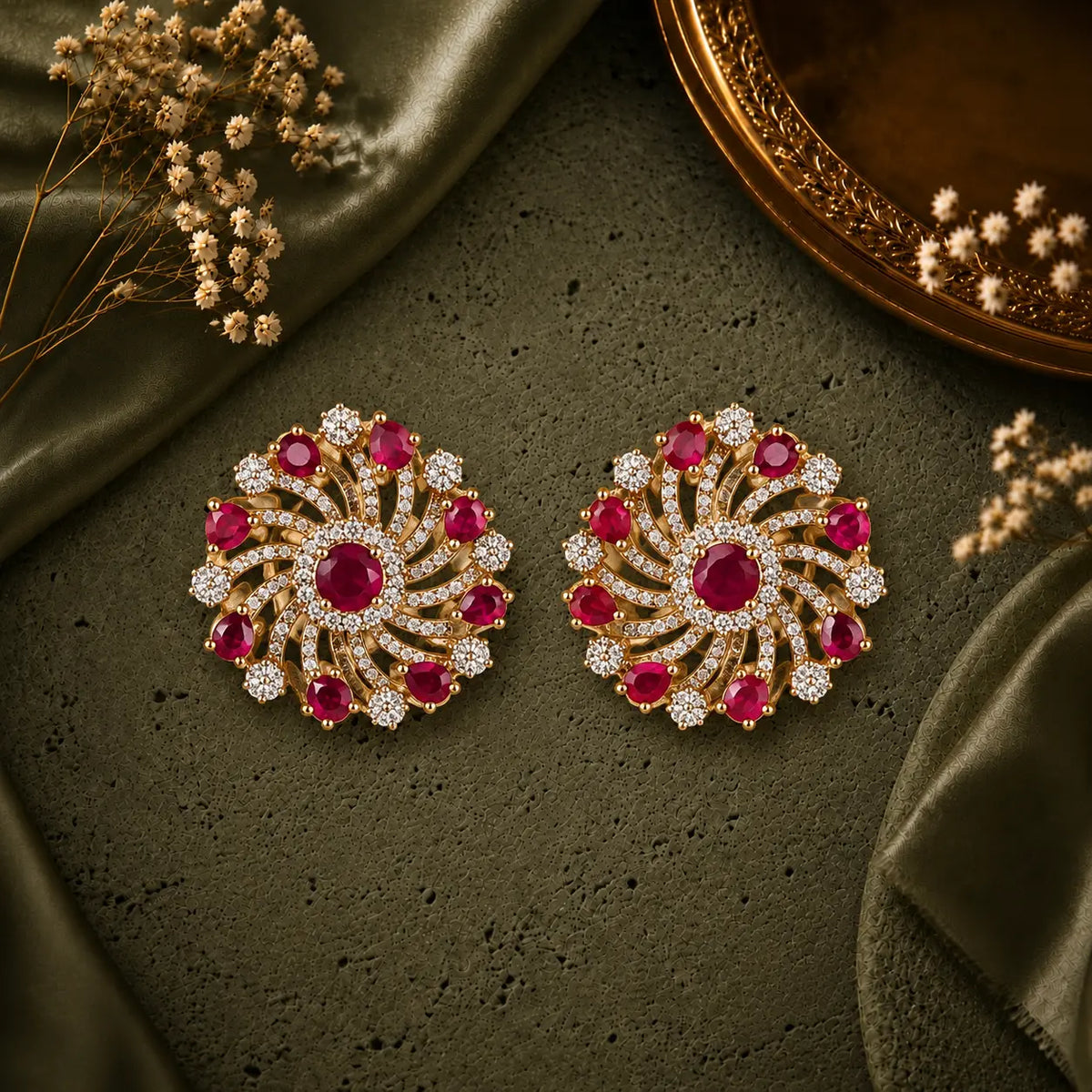 Ruby Studs