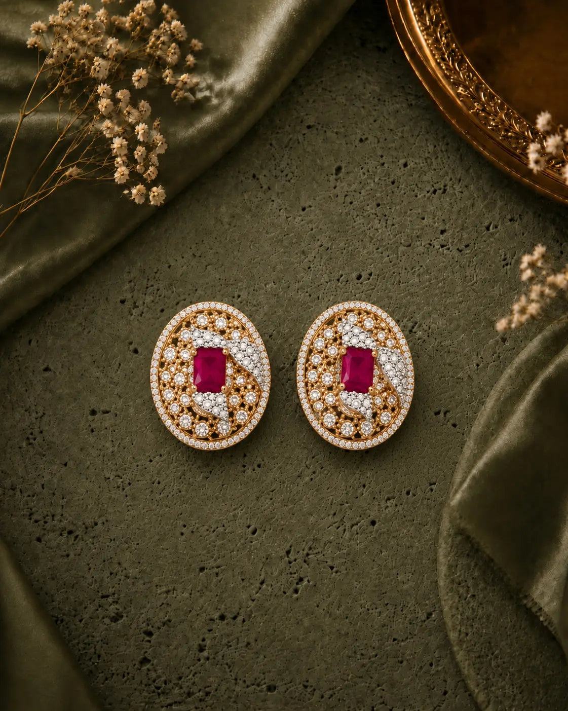 Ruby Charm Earrings