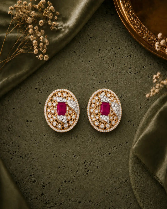 Ruby Charm Earrings