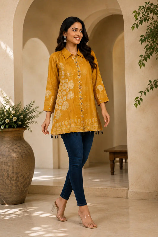 Mustard Bloom Shirt