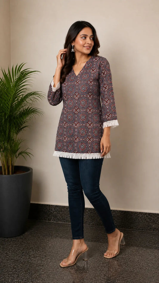 Red Short Kurti