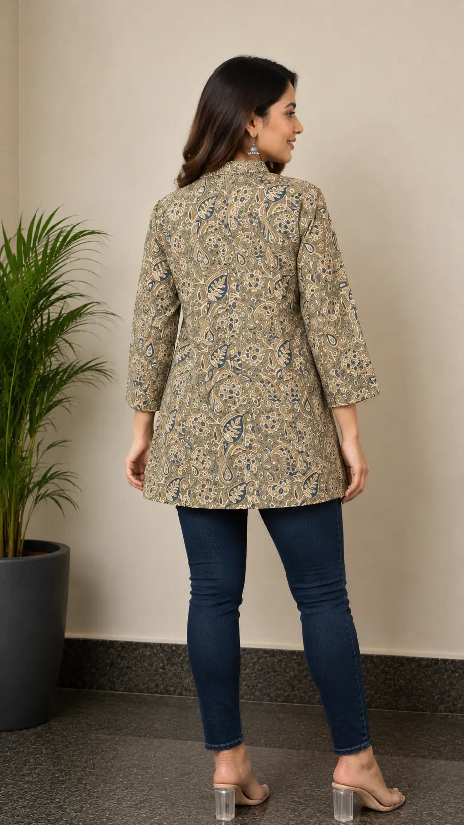 Kalamkari Kurti|Ethnic wear-DK2437
