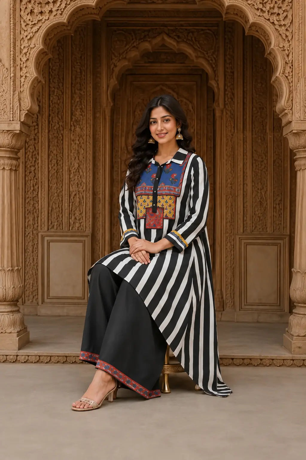 Urban Stripe Set|Ethnic wear-DK2419