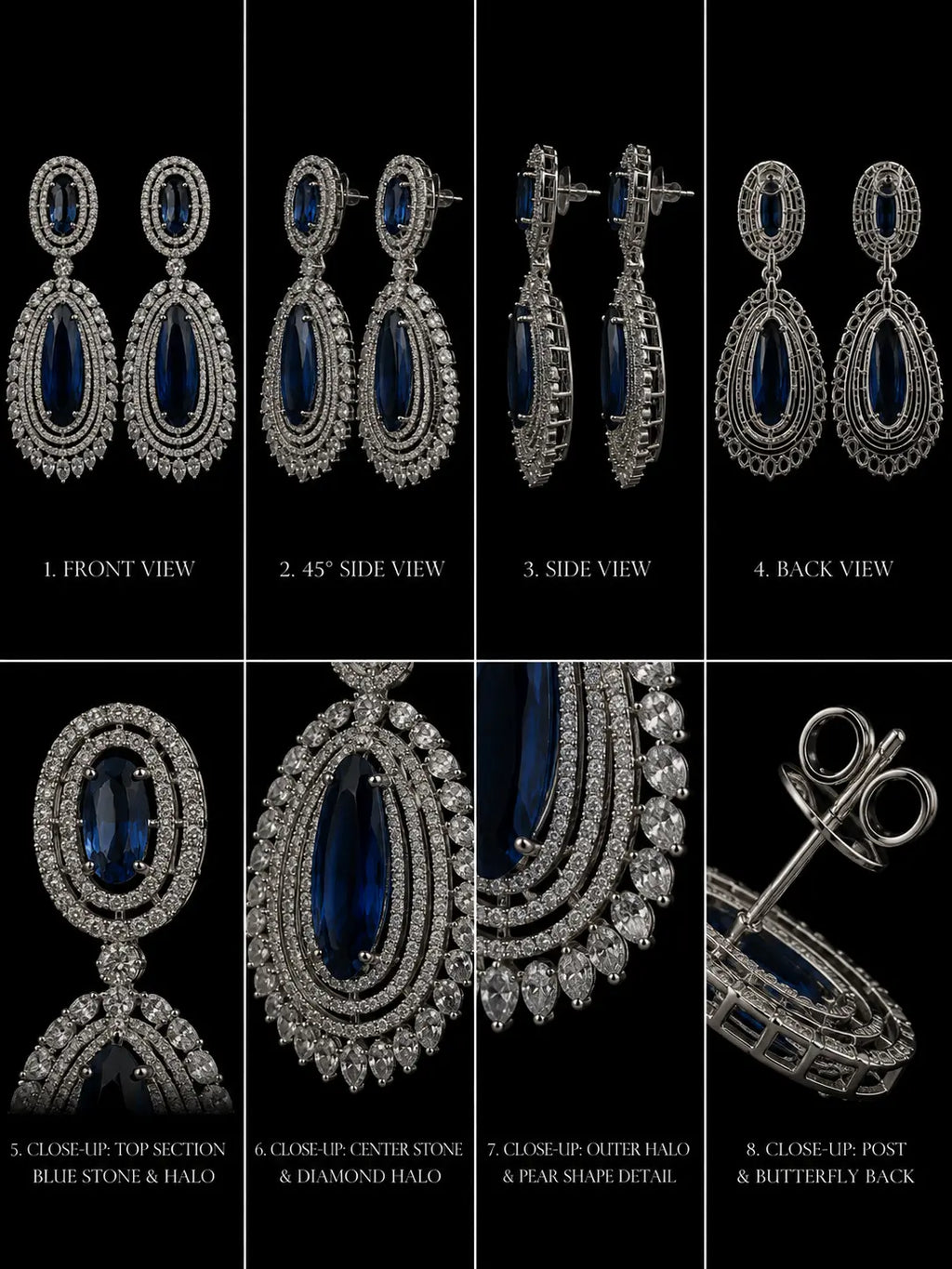 Azure Ear rings