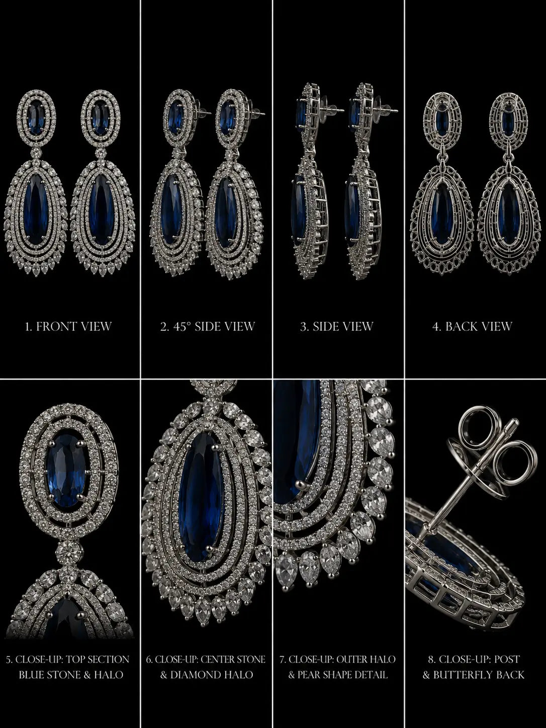 Azure Ear rings
