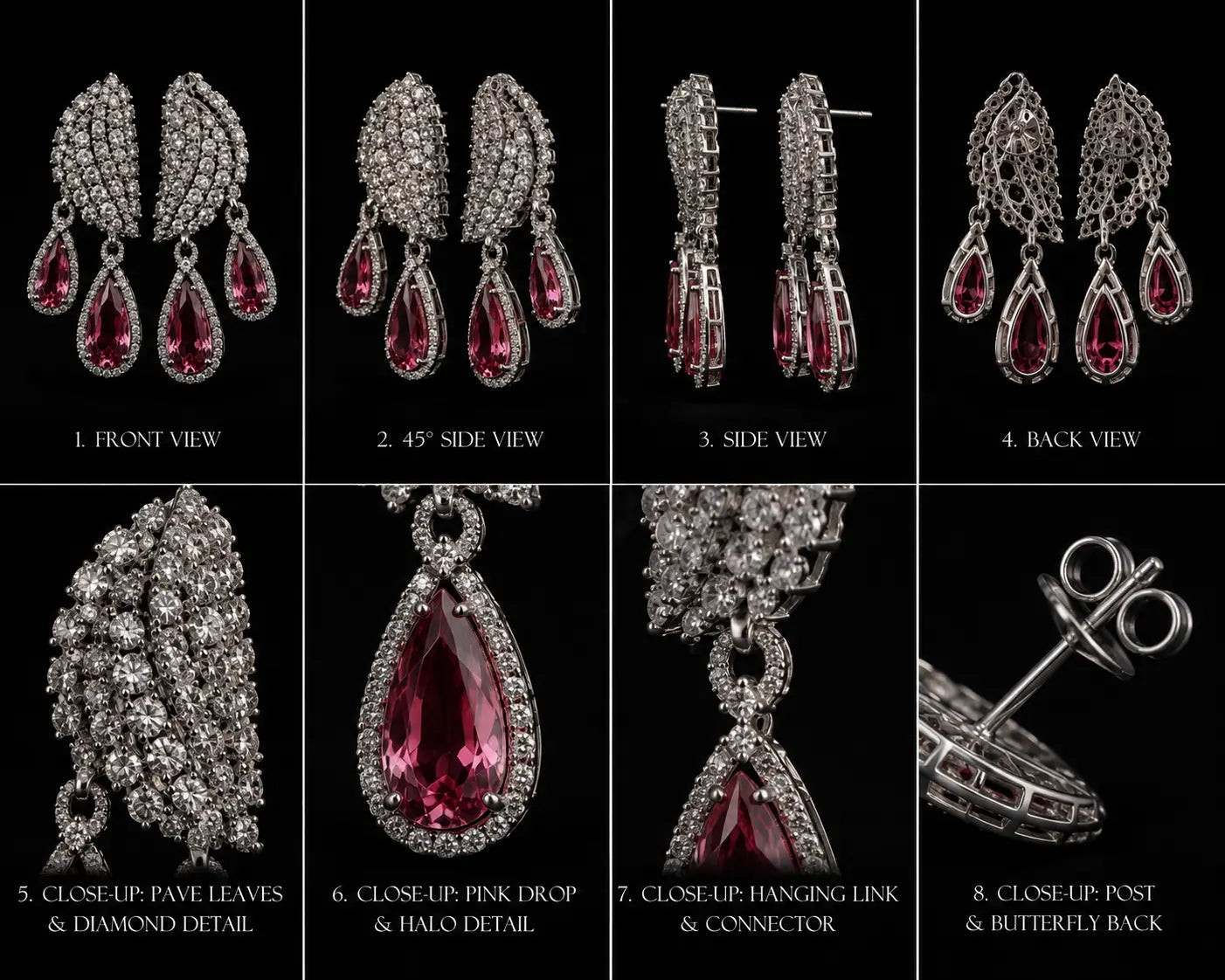 Ruby Drops Ear rings