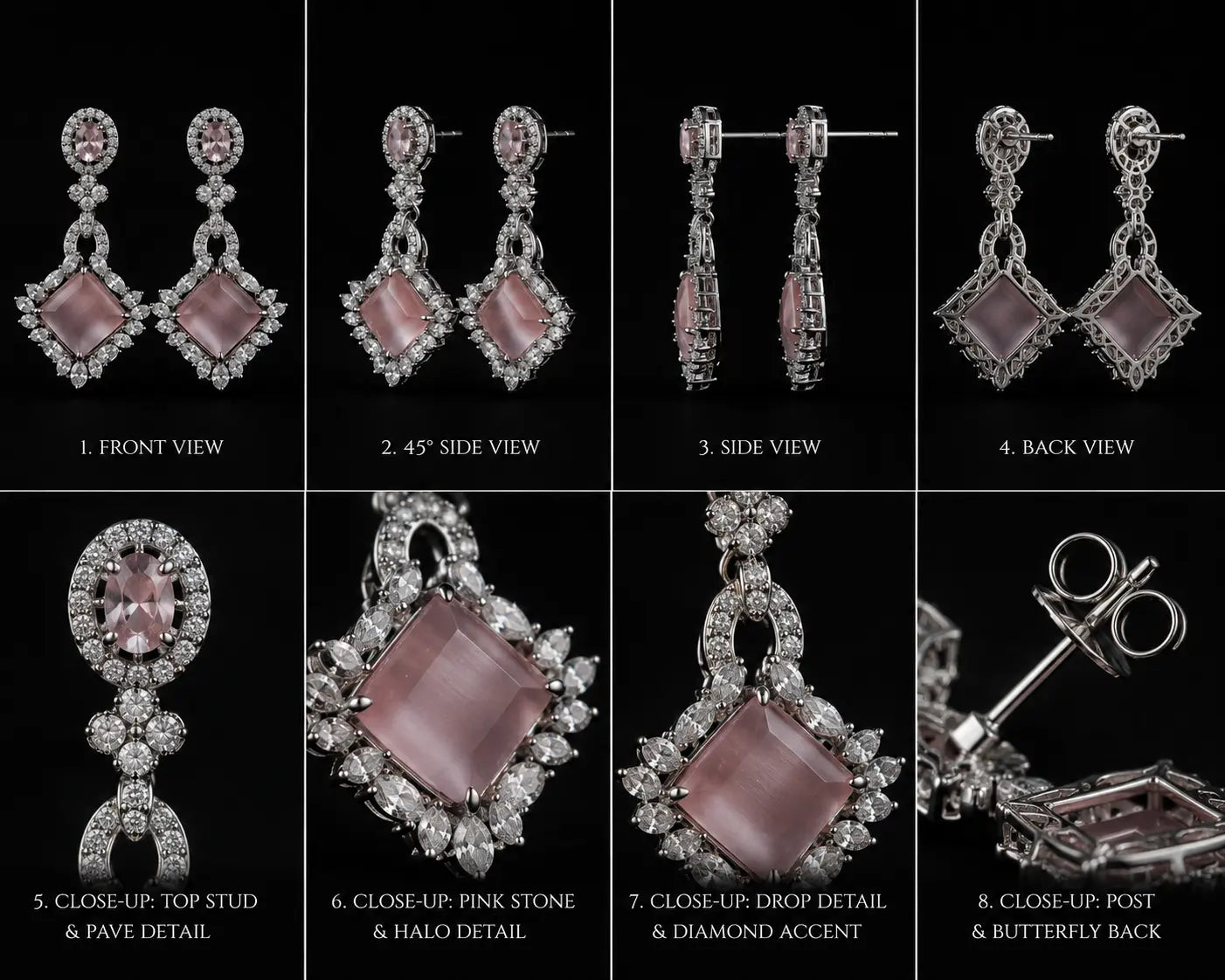 Soft Blush  ear rings