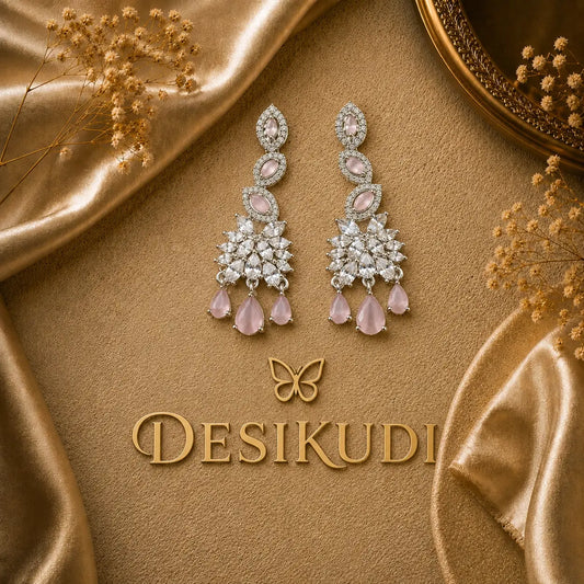Blush Cascade Ear rings