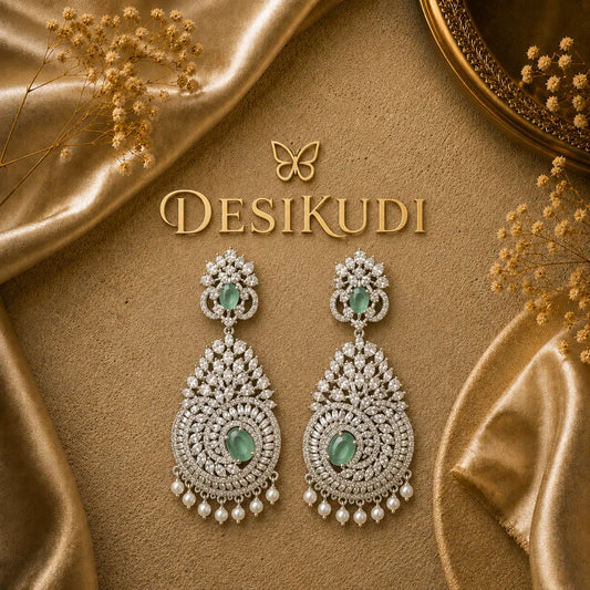Mint Pearl Ear Rings