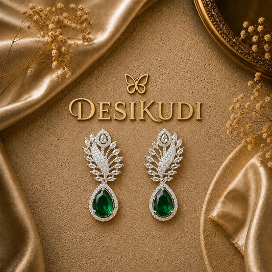 Emerald Frost Ear rings