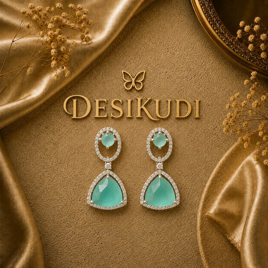 AQUA GLOW EAR RINGS