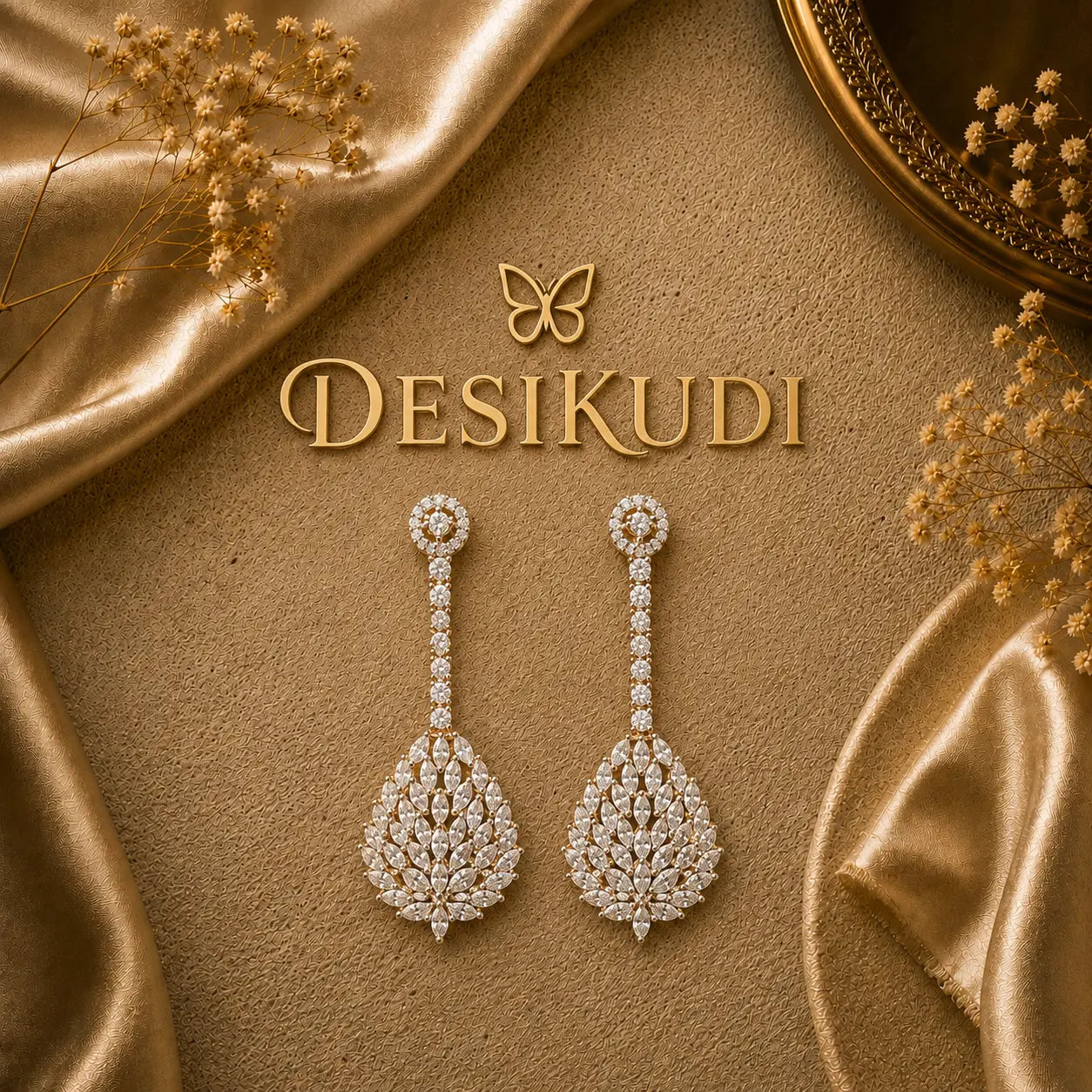 LUXE PETAL EAR RINGS