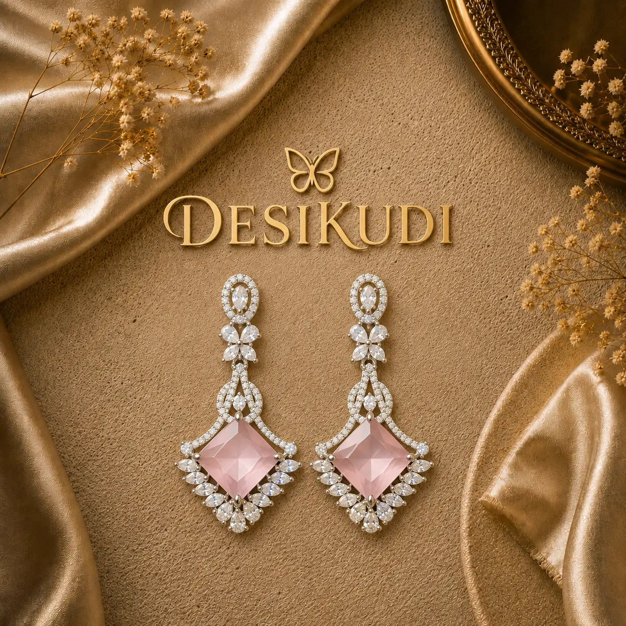 Soft Blush  ear rings