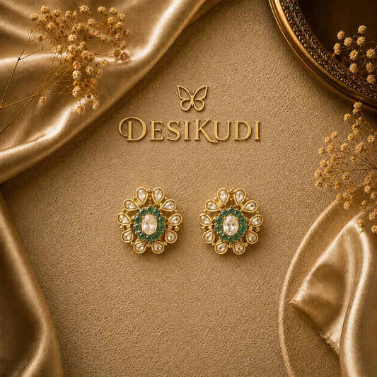 Emerald Bloom Stud