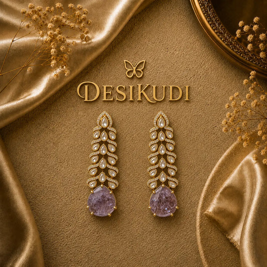 Sapphire Veil Ear rings