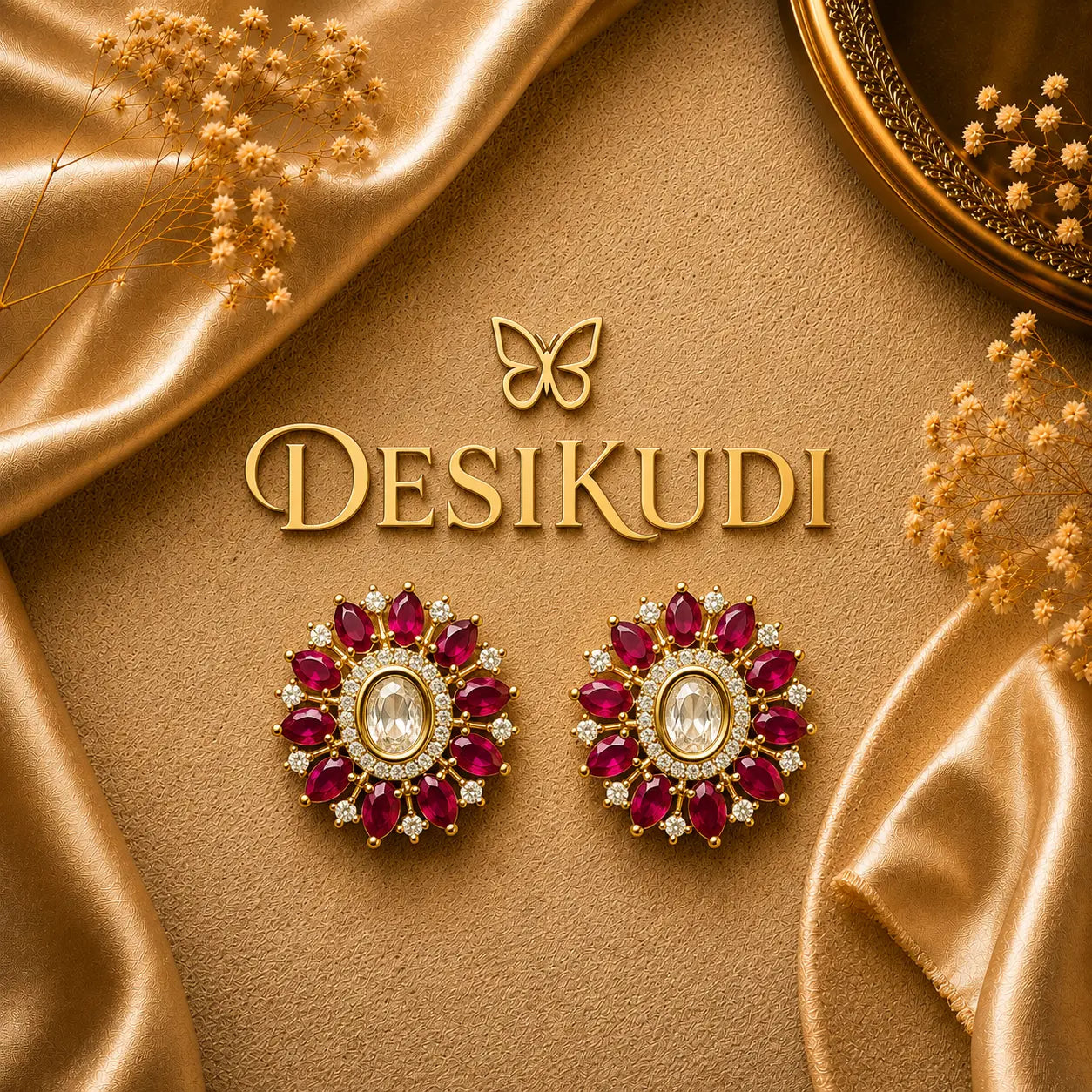 Ruby Bloom Studs