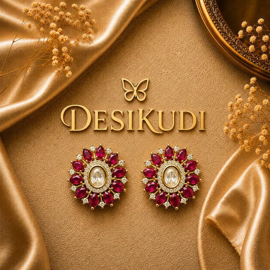 Ruby Bloom Studs