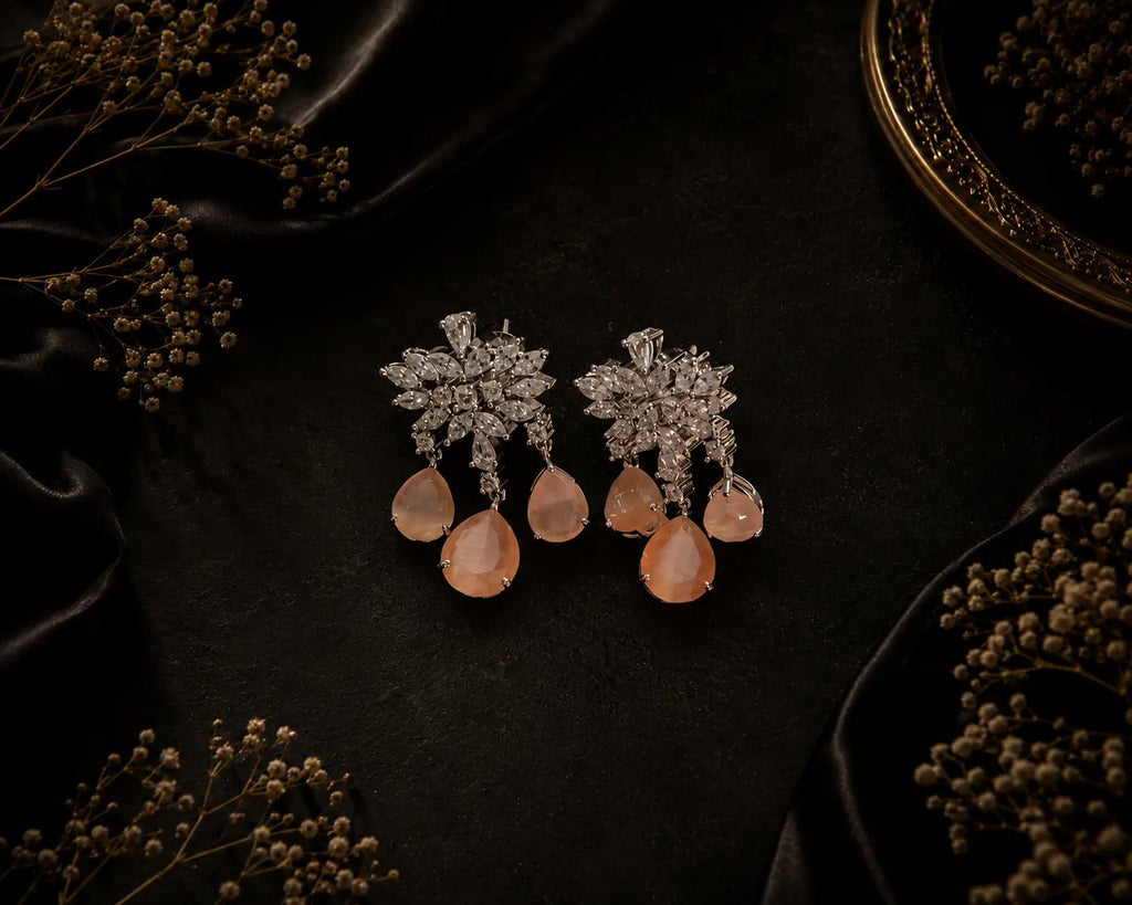 PEACH DEW EAR RINGS