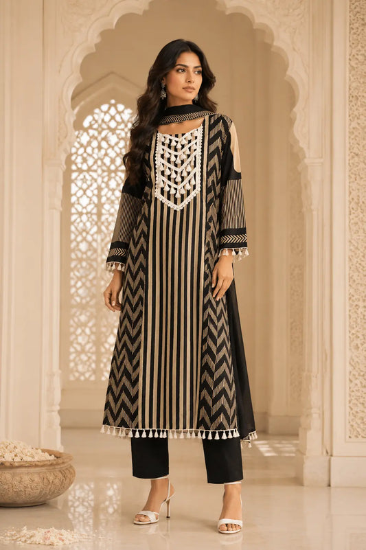 Noir Tassel Kurti