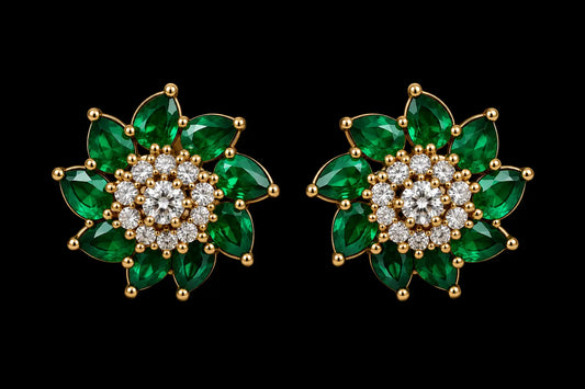 Green Ear rings|ZR2560