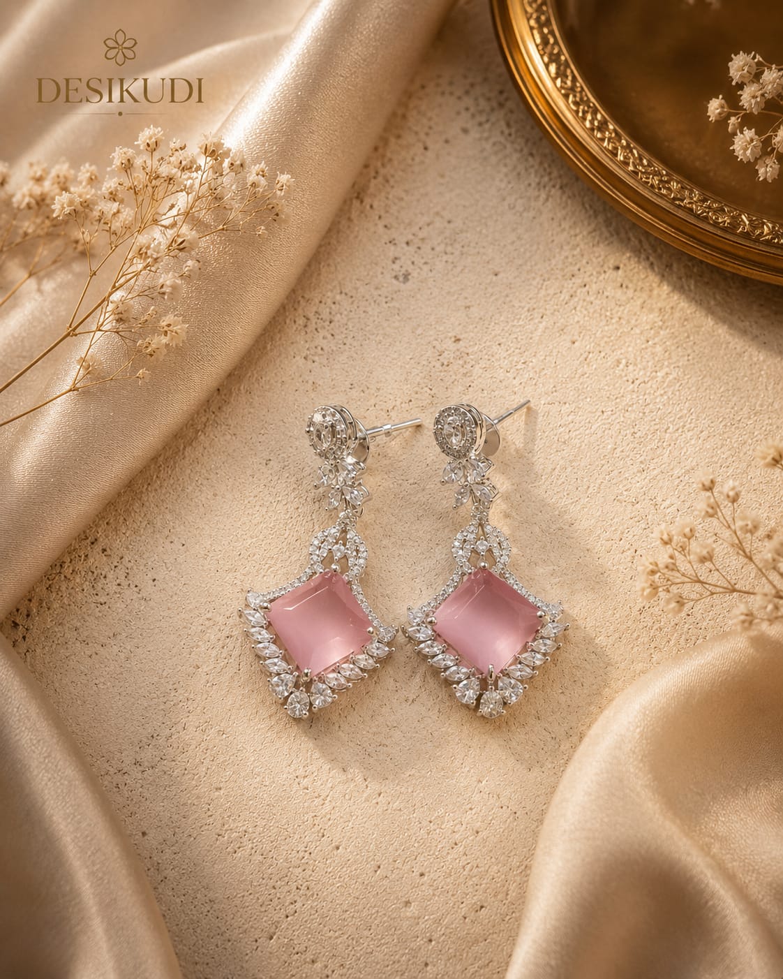 Soft Blush  ear rings