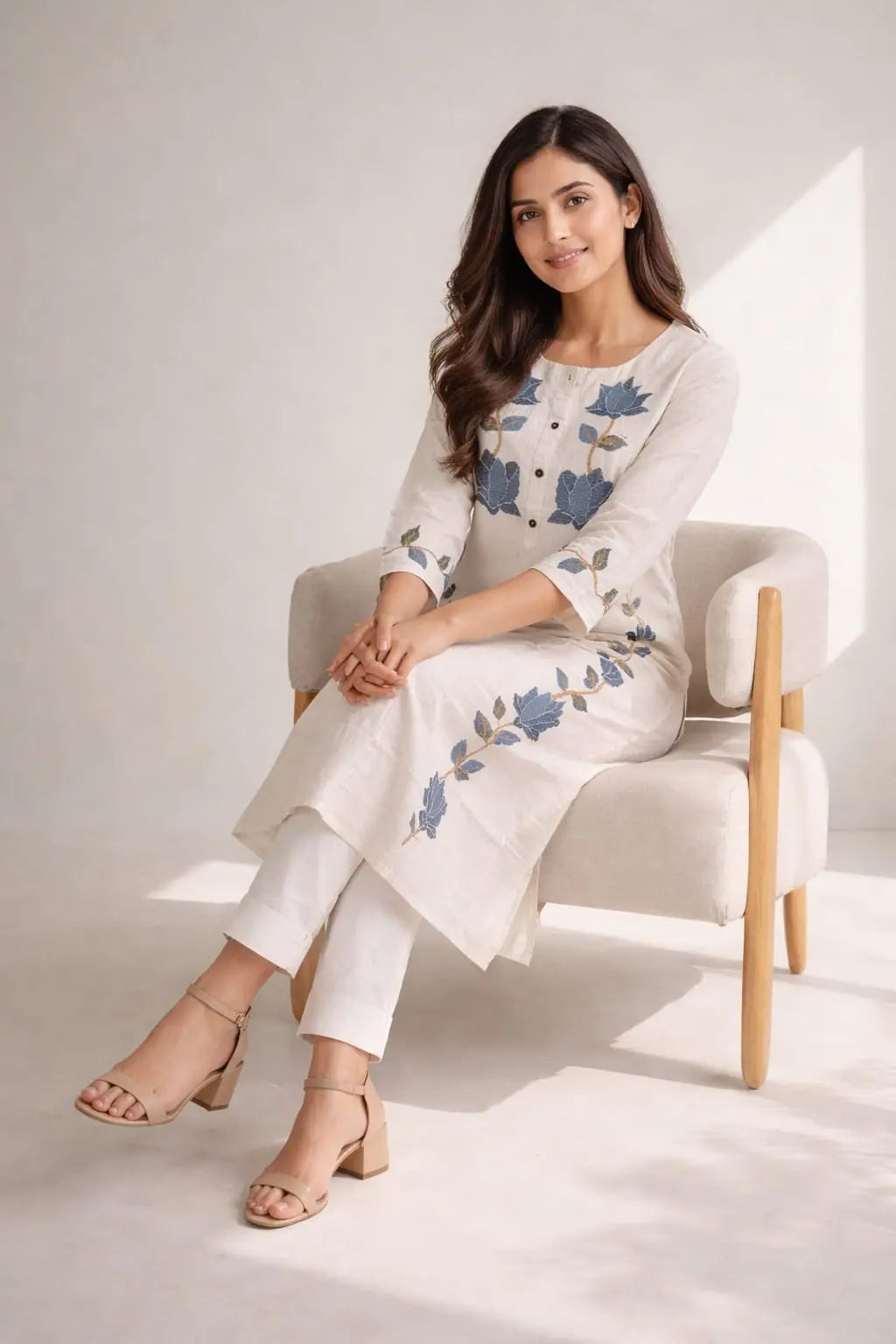 Lotus Floral Kurti