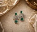 EMERALD MIRAJ AD EAR RINGS